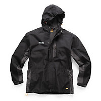 Scruffs Worker Waterproof Coat Jacket Black & Grey - M