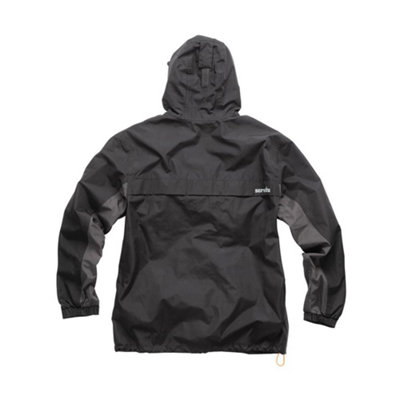 Scruffs Worker Waterproof Coat Jacket Black & Grey - XL