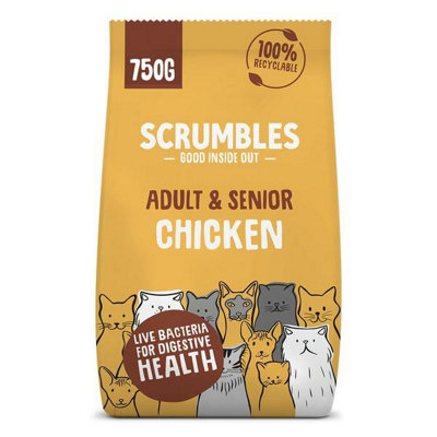 Scrumbles Adult and Senior Cats Dry Food, 750g