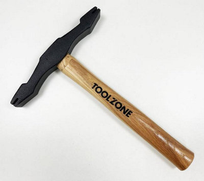 Scutch Hammer, Double Ended Hickory Handle bricklayers - Masons Easy To Use UK