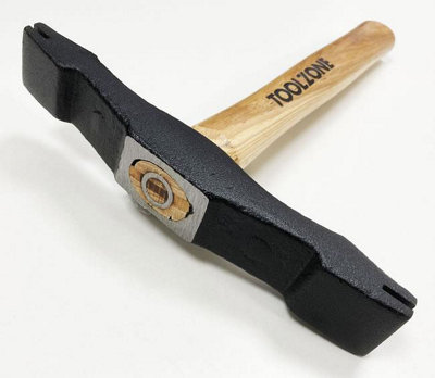 Scutch Hammer, Double Ended Hickory Handle bricklayers - Masons Easy To Use UK