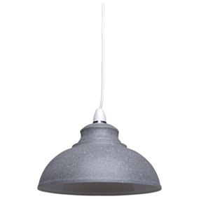 Seaford Metal Easy Fit Non Electrical Ceiling Pendant/Light Shade Grey