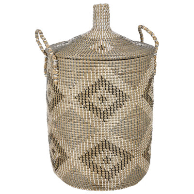 Seagrass Basket with Lid Light CAMRANH