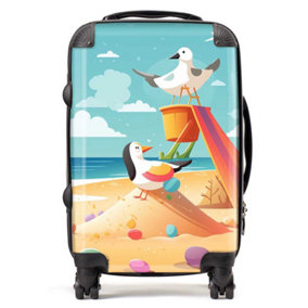 Seagulls On A Beach Holiday Suitcase - Cabin