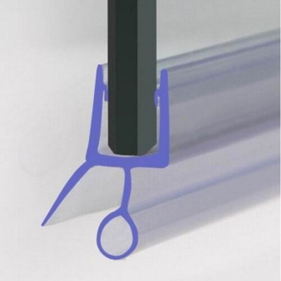 Seal1 - 870 mm Glass Shower Door Rubber Seal Strip Gap 10 mm