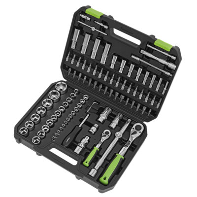 Sealey 1/4" 1/2" Square Drive WallDrive Metric Socket Set 94 Pieces S01210