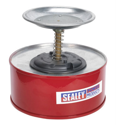 Sealey 1 Litre Plunger Can 1L With Perforated Metal Flash Arrestor - Red PC1
