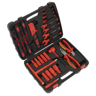 Sealey 1000V Insulated Tool Kit 27pc VDE Approved Daily Professional Use AK7945