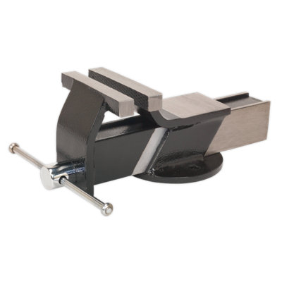 Sealey 100mm Steel Fabricated Bench Mounting Vice With Anvil At Rear S01081