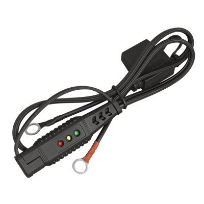 Sealey 12V Ring Terminal Battery Indicator 700mm Cable 3 LED Indicators 15A BCC2