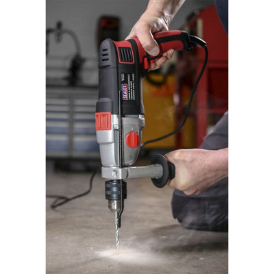 Sealey 13mm 2 Mechanical/Variable Speed Hammer Drill Side Handle 1050W SD1000