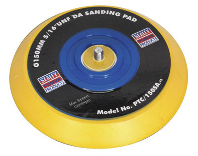 Sealey 145mm DA Backing Pad For Stick-On Discs 5/16