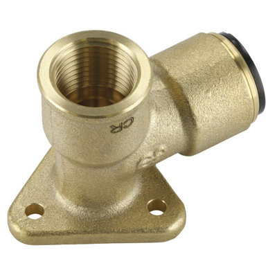 Sealey 15mm x 1/2" BSP Brass Wingback Elbow 90 Degrees Pack of 5 - Black CAS15BWE