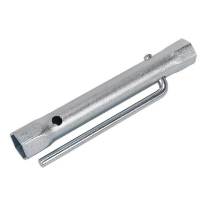 Sealey 18/21mm Double End Long Reach Spark Plug Box Spanner With L-Bar MS161