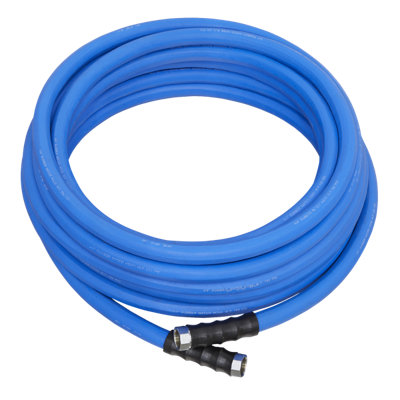 Sealey 19mm 30m Heavy Duty Hex Hot/Cold Rubber Water Hose - Blue HWH30M