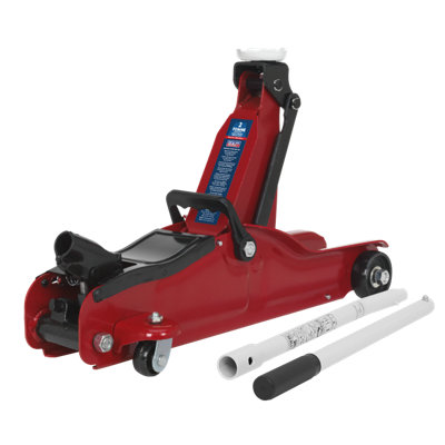 Sealey 2 Tonne Low Profile Short Chassis Trolley Jack Overload Valve 1050CXLE