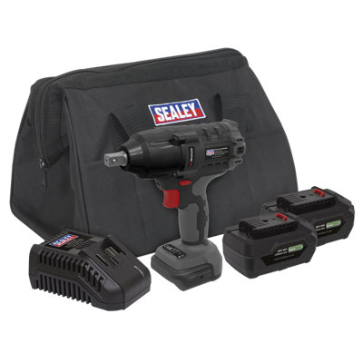 Sealey 20V 2x4Ah 1/2" Square Drive 700Nm Brushless Impact Wrench Kit CP20VPIWKIT - 3