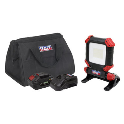 Sealey 20V 4Ah SV20 Series Cordless SMD LED 1800lm Worklight Kit CP20VCLKIT1