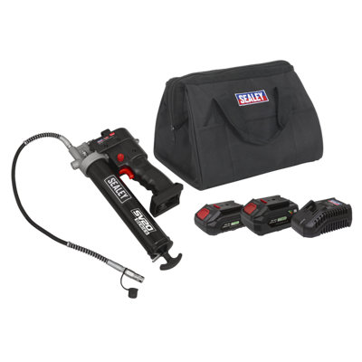 Sealey 20V SV20 Series Grease Gun Kit Professional - 2 Batteries CP20VGRGKIT