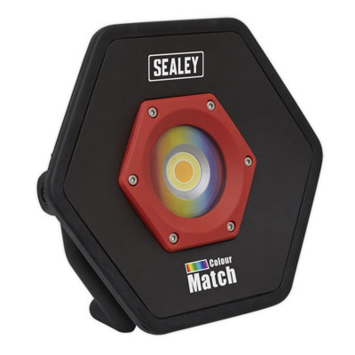 Sealey 20W Lithium-Ion LED Rechargeable Floodlight Colour Matching CRI ...