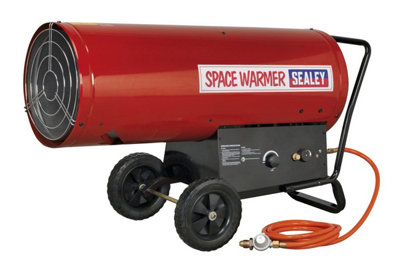 Sealey 210.000-400.000BTU/HR Space Warmer Propane Heater 1400cfm Black LP401