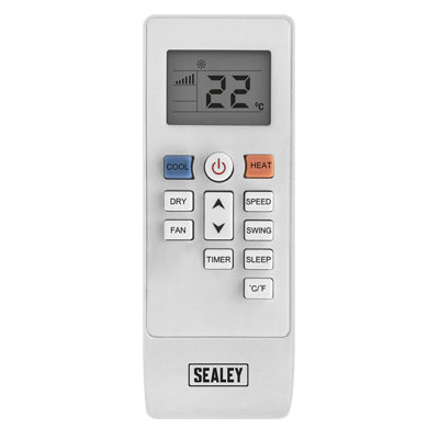 Sealey 240V 12000 BTU/HR 1355W Air Conditioner Dehumidifier Heater SAC12000 - 6