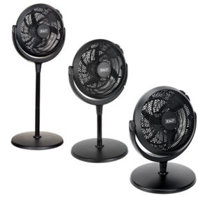 Sealey 3-Speed Multi Position-able 12 Inch Desk and Pedestal Floor Fan SFF12DP