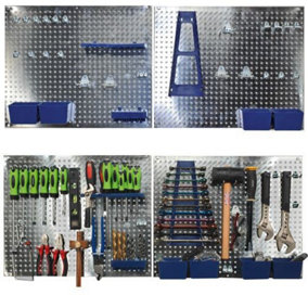 Sealey 34pc Wall Tool Storage Garage Shed Pegboard Set S01102