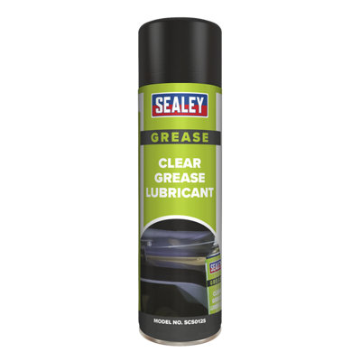 Sealey 3L Clear Grease Lubricant Silicone-Free Formula 500mL x 6 Pieces SCS012