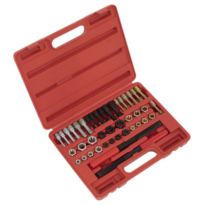 Sealey 42 Pieces Re-Threader Master Kit In Storage Case Metric/UNF/UNC AK311