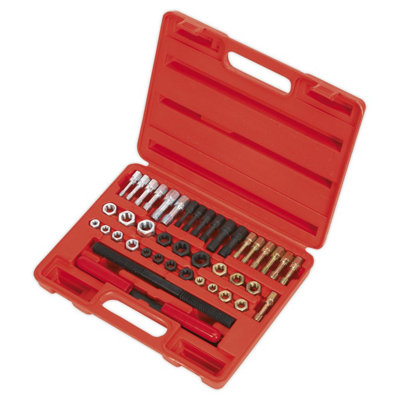 Sealey 42 Pieces Re-Threader Master Kit In Storage Case Metric/UNF/UNC ...