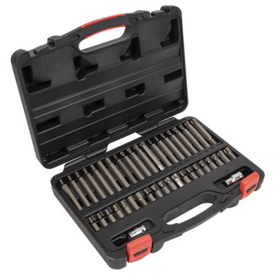 Sealey 42pc 3/8" & 1/2" Square Drive TRX-Star Hex Spline Bit Set AK21942P