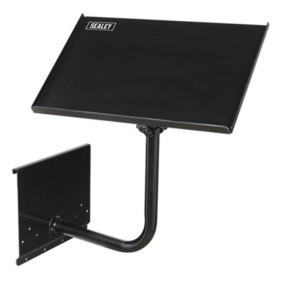 Sealey 440mm Laptop & Tablet Stand With Adjustable Height - Black APLTSB
