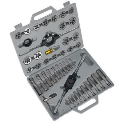 Sealey 45 Piece Metric Threading Set Supplied In Heavy Duty Storage Case AK303