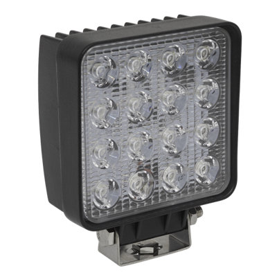 Sealey 48W SMD LED Square Worklight With Mounting Bracket - Black LED5S