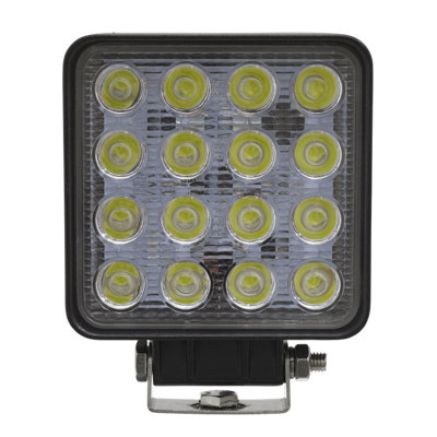 Sealey 48W SMD LED Square Worklight With Mounting Bracket - Black LED5S - 3