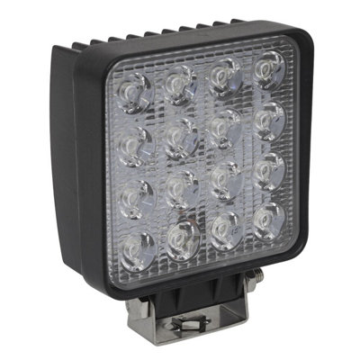 Sealey 48W SMD LED Square Worklight With Mounting Bracket - Black LED5S - 5