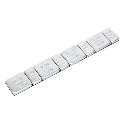 Sealey 5/10g Adhesive Wheel Weight Strip of 8 4 x Each - Pack Of 100 WWSA510
