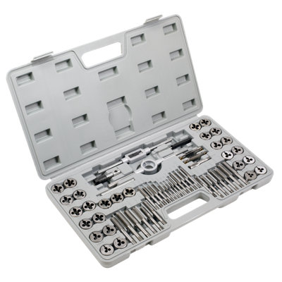 Sealey 60 Pieces Tap & Die Set With Machined Lead-Ins - Metric & Imperial AK3060