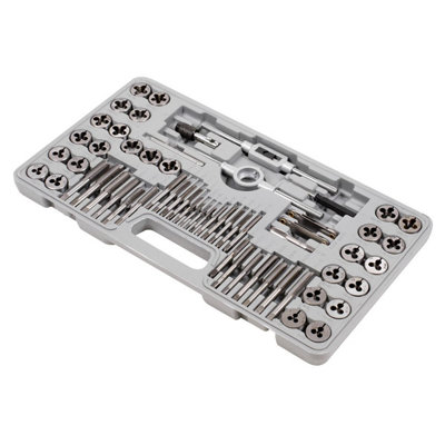 Sealey 60 Pieces Tap & Die Set With Machined Lead-Ins - Metric & Imperial AK3060 - 5