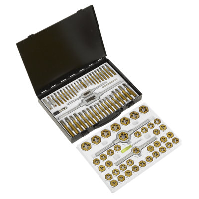 Sealey 86 Pieces Hexagonal Tap & Die Set Metric & SAE/Imperial Tool AK3086HIM