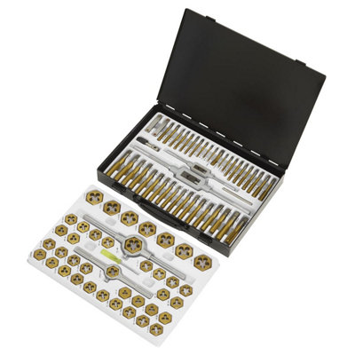 Sealey 86 Pieces Hexagonal Tap & Die Set Metric & SAE/Imperial Tool AK3086HIM - 6