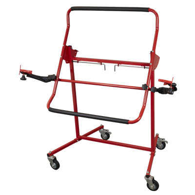 Sealey Adjustable Bumper Stand Rotation Lock & Adjustable Width Swivel Castors - 6
