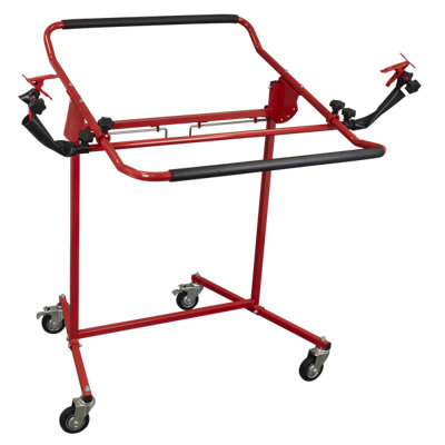 Sealey Adjustable Bumper Stand Rotation Lock & Adjustable Width Swivel Castors - 7