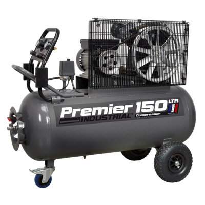 Sealey Air Compressor 150L Belt Drive 3hp With Front Control Panel SAC3153B - 4