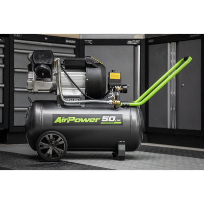 Sealey Air Compressor 50L Direct Drive 3hp & Air Accessory Kit SAC5030VEKIT - 5
