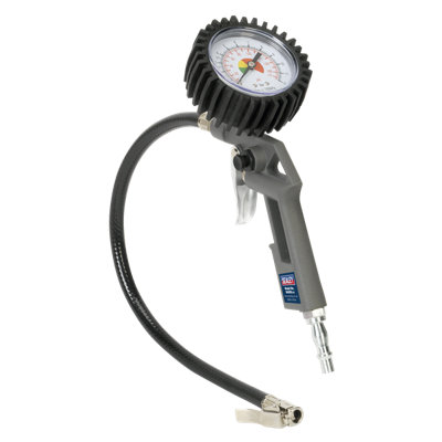 Sealey Air Line Tyre Inflator 0-175PSI Pressure Gauge & 1/4 BSP Connector SA302