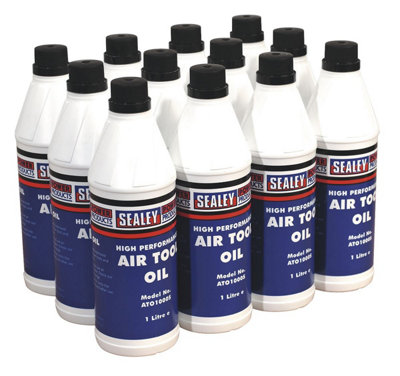 Sealey Air Tool Oil 1L Pack of 12 ATO/1000