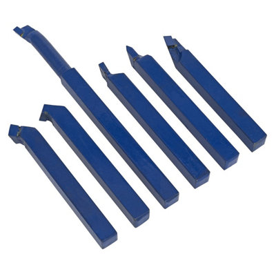 Sealey AK1122 Lathe Turning Tool Set 10mm x 10mm 6pc