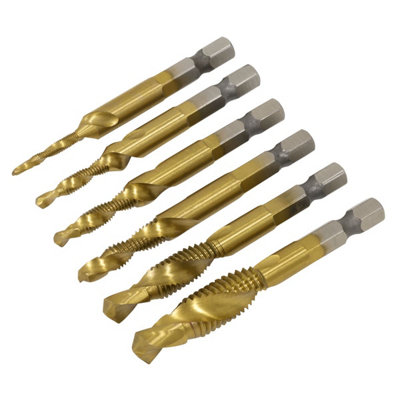 Sealey AK3025 Combination Drill & Tap Bit Set 6pc